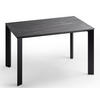 ESSTISCHMetall, Keramik 120/75/80 cm  - Schwarz/Grau, Design, Keramik/Metall (120/75/80cm) - Novel