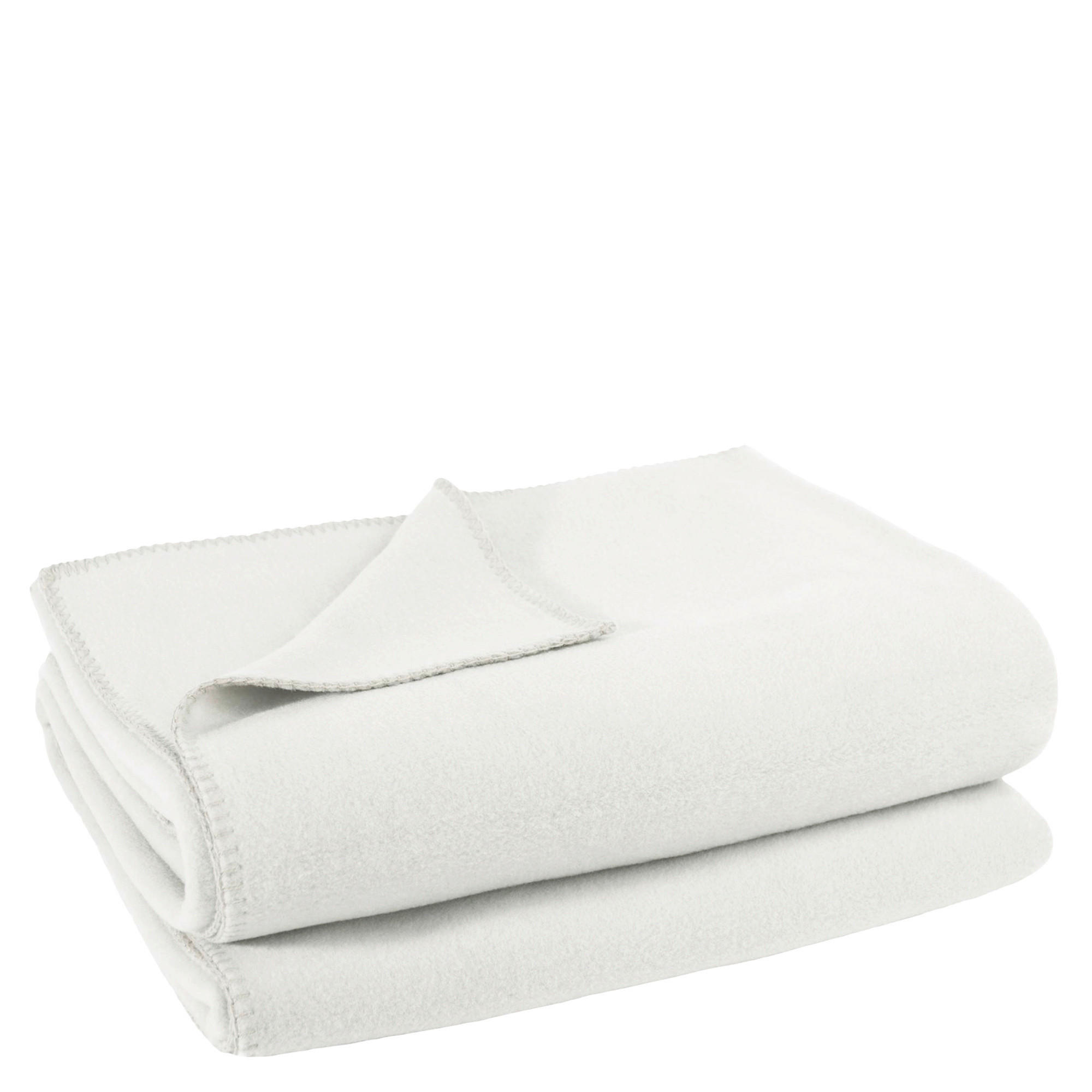 FLEECOVÁ DEKA, polyester, 160/200 cm - bílá, Basics, textil (160/200cm) - Zoeppritz