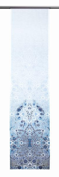 PANEL ZAVESA siva, svetloplava - siva/svetloplava, Dizajnerski, tekstil (60/245cm)