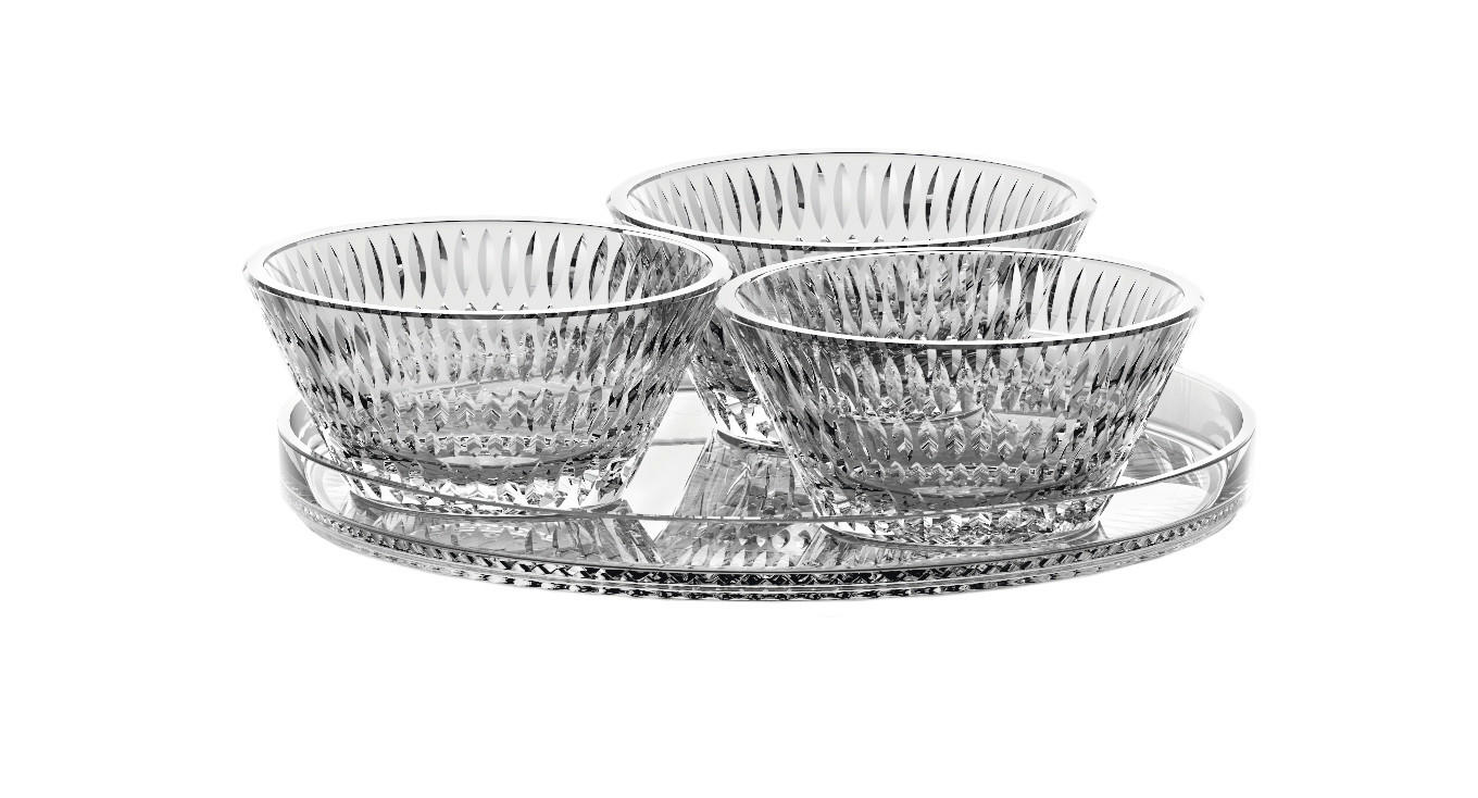 SERVIERPLATTE - Klar, Basics, Glas (1,2kg) - Nachtmann