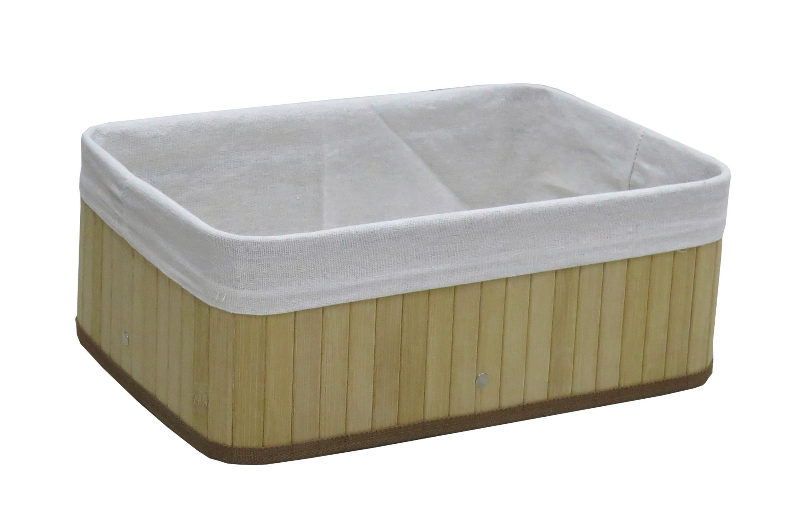 REGALKORB 36/26/14 cm  - Beige/Hellgelb, Basics, Holz/Textil (36/26/14cm) - Landscape