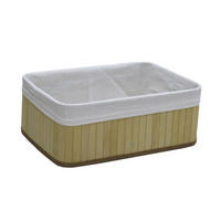 REGALKORB 36/26/14 cm  - Beige/Hellgelb, Basics, Holz/Textil (36/26/14cm) - Landscape