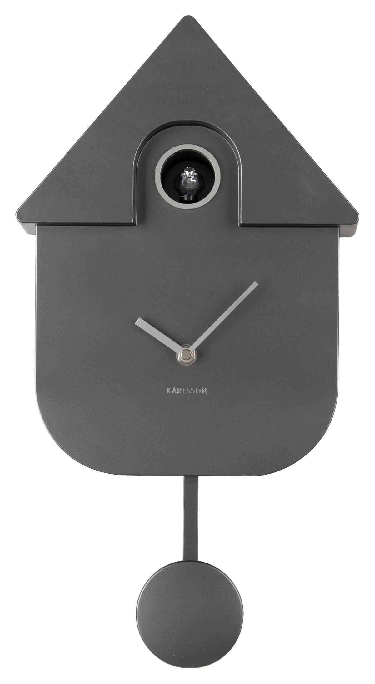 WANDUHR  Dunkelgrau  - Dunkelgrau, Basics, Kunststoff (21,5/41/8,5cm) - Karlsson