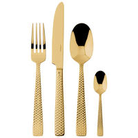 BESTECKSET 24-teilig Edelstahl  - Goldfarben, Basics, Metall - Sambonet
