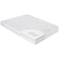 LAUFGITTERMATRATZE Viscoschaumkern, Polyurethanschaumkern Noah Memory 93/68/6 cm  - Weiß, Basics, Textil (93/68/6cm) - Patinio