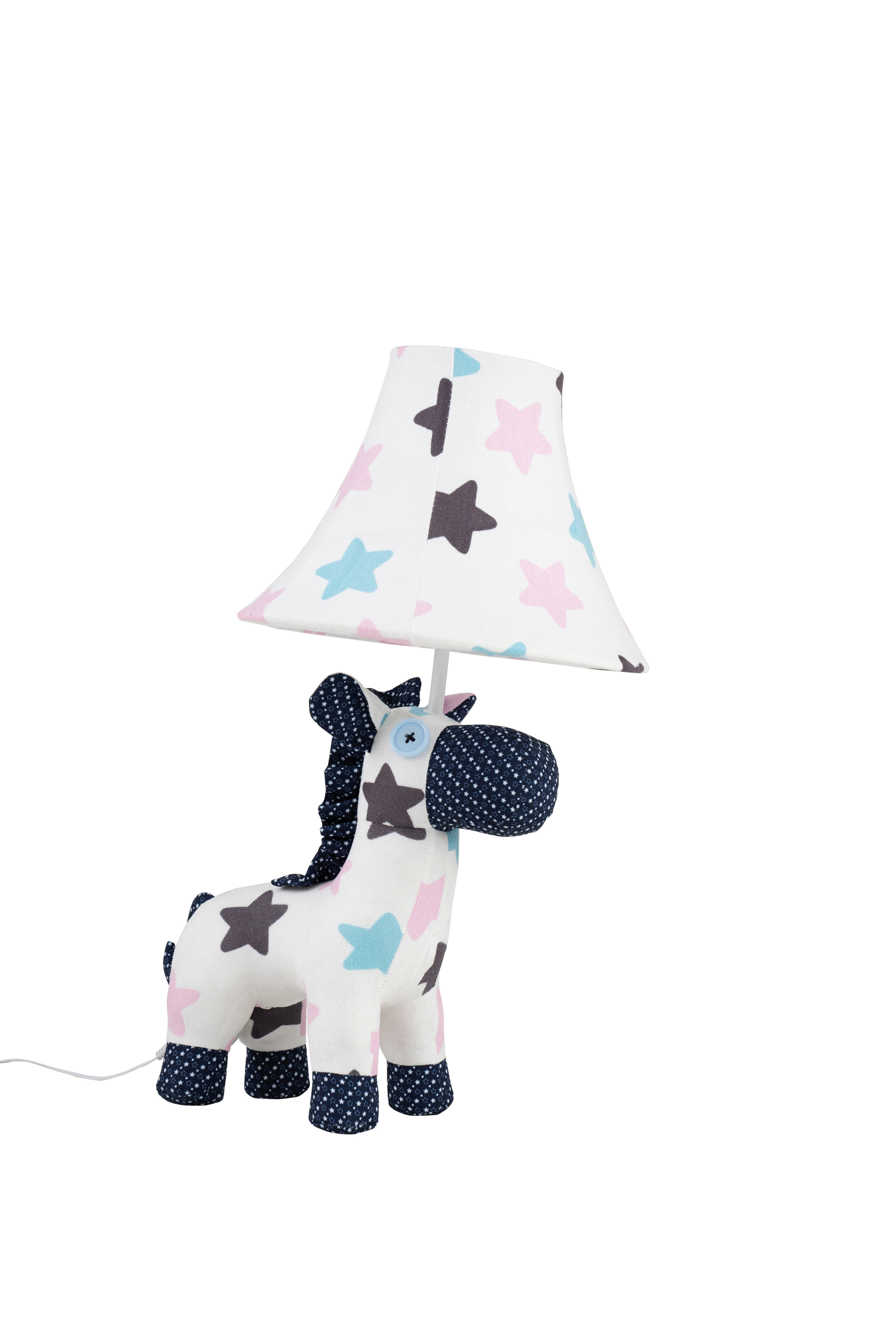 LED-KINDERTISCHLEUCHTE 26/30/47 cm   - Türkis/Multicolor, LIFESTYLE, Textil/Metall (26/30/47cm) - Happy Lamps