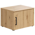 AUFSATZSCHRANK 50/35/40 cm   - Schwarz/Eiche Artisan, MODERN, Holzwerkstoff/Kunststoff (50/35/40cm) - Carryhome