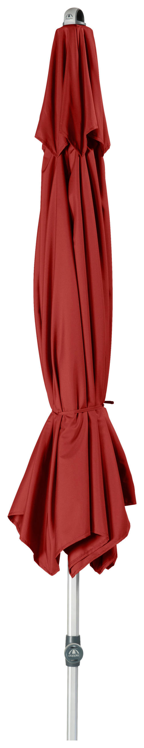 SONNENSCHIRM 320 cm Bordeaux  - Bordeaux/Silberfarben, Basics, Textil/Metall (320cm) - Doppler
