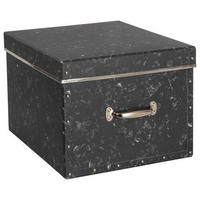 KARTONAGE    43/36,5/28,5 cm  - Schwarz, Basics, Karton/Papier (43/36,5/28,5cm)