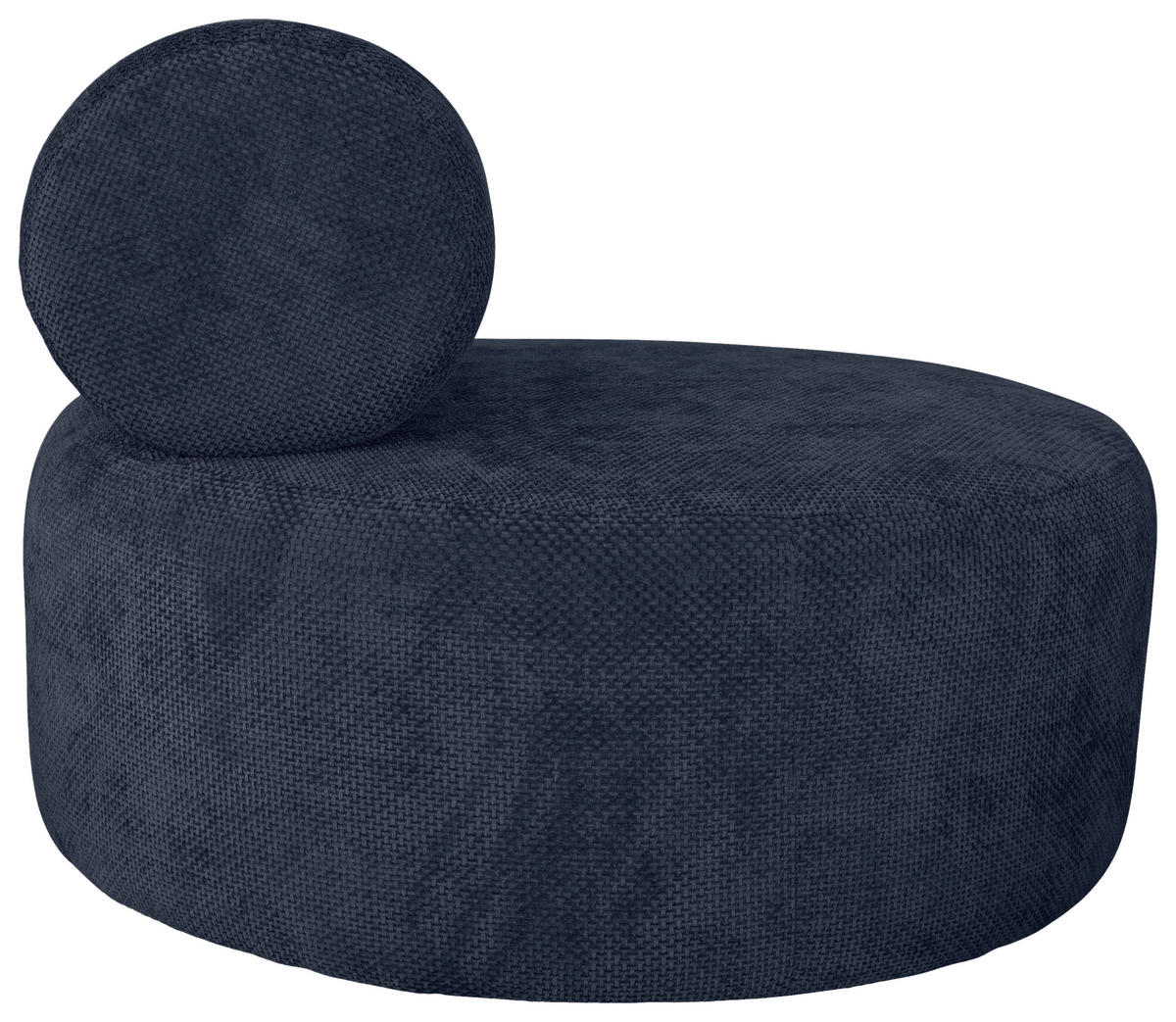 SESSEL in Struktur Dunkelblau  - Schwarz/Dunkelblau, Basics, Textil/Metall (88/70/88cm) - Livetastic