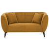 2-SITZER-SOFA in Cord Goldfarben  - Goldfarben/Schwarz, Modern, Holz/Textil (172/83/88cm) - MID.YOU