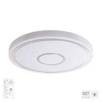 LED MENNYEZETI LÁMPA - fehér, Basics, műanyag/fém (38/6,5/38cm)