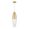 PENDELLEUCHTE 70/16,5/70 cm  - Goldfarben, KONVENTIONELL, Glas/Metall (70/16,5/70cm) - Elstead Lighting