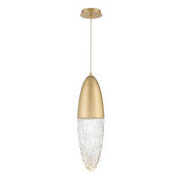 PENDELLEUCHTE 70/16,5/70 cm  - Goldfarben, KONVENTIONELL, Glas/Metall (70/16,5/70cm) - Elstead Lighting