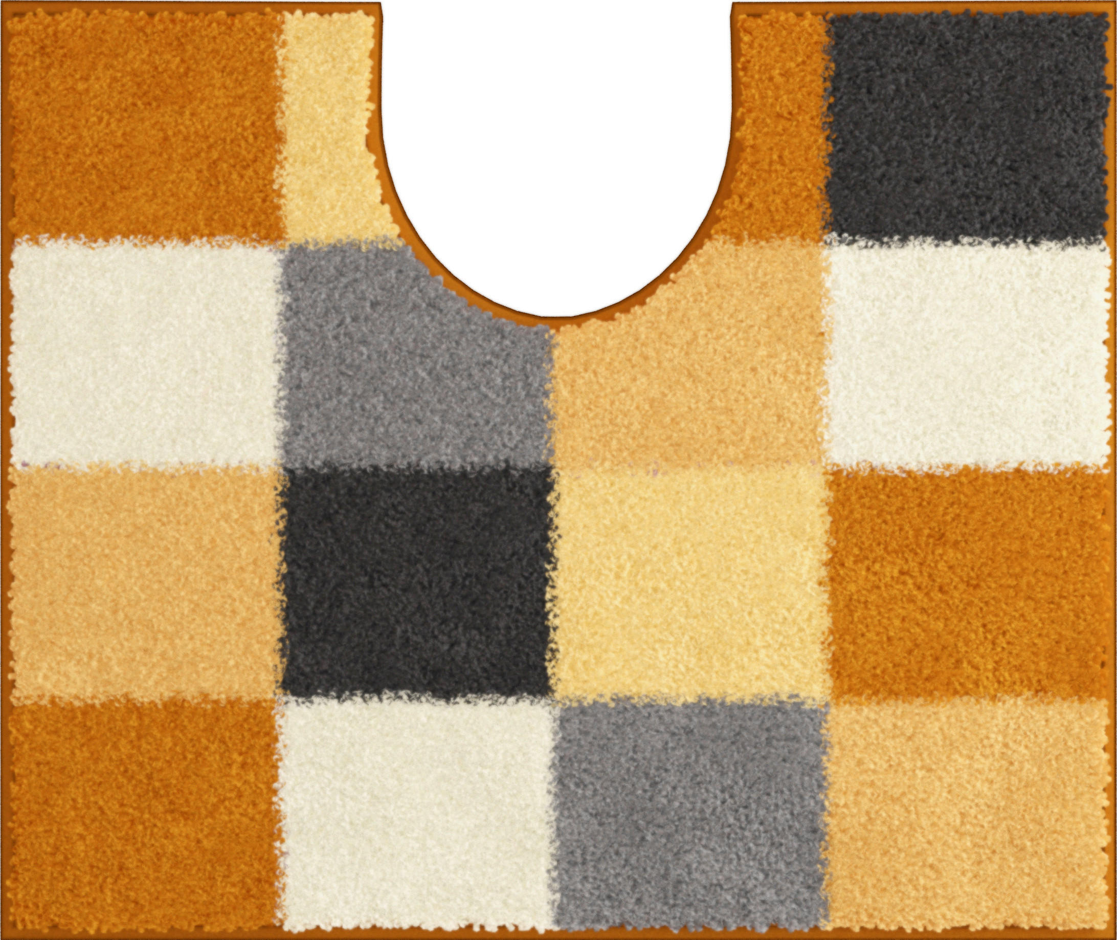 WC PŘEDLOŽKA, 49/60 cm - bílá/černá, Basics, textil/plast (49/60cm) - Grund