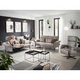 2-SITZER-SOFA Lederlook Hellgrau  - Hellgrau/Schwarz, KONVENTIONELL, Textil/Metall (194/103/92cm) - Dieter Knoll