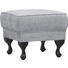 HOCKER Flachgewebe Hellgrau - Hellgrau/Schwarz, Design, Holz/Textil (55/46/55cm) HOCKER Flachgewebe Hellgrau - Hellgrau/Schwarz, Design, Holz/Textil (55/46/55cm)
