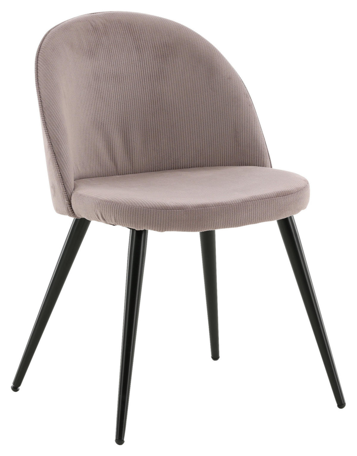 STOLSET 2 styck stål manchester  - pink/svart, Design, metall/textil (57/76,5/50cm) - Livetastic