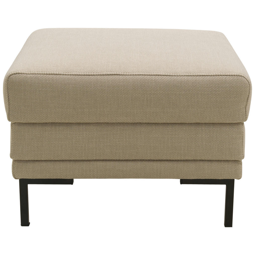 Thumbnail - Looks by W.Joop Hocker Looks Vii, Beige, Textil, Uni, Füllung: Schaumstoff, quadratisch, 55x45x55 cm, Made in EU, FSC Mi...