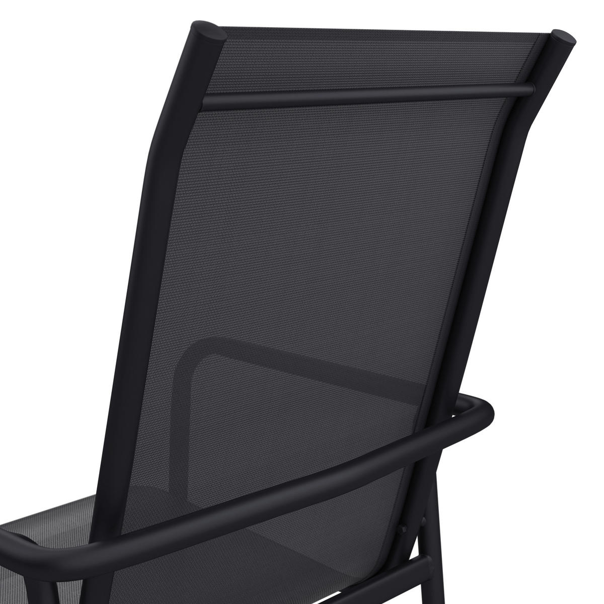 GARTENTISCHGRUPPE Webstoff Stahl  - Grau, MODERN, Glas/Textil (284/204/100cm) - Ambia Garden
