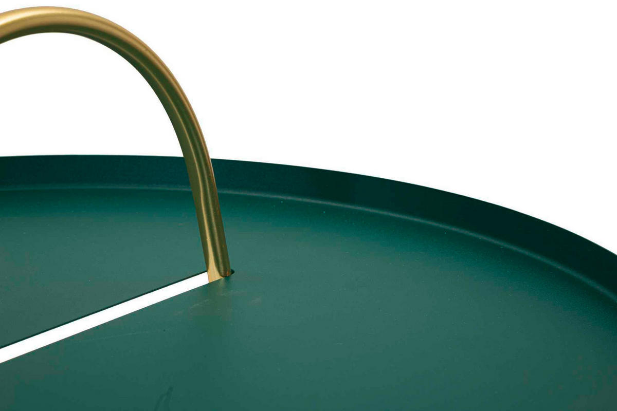 COUCHTISCH Grün, Goldfarben  - Goldfarben/Grün, Basics, Metall (45/59/45cm)