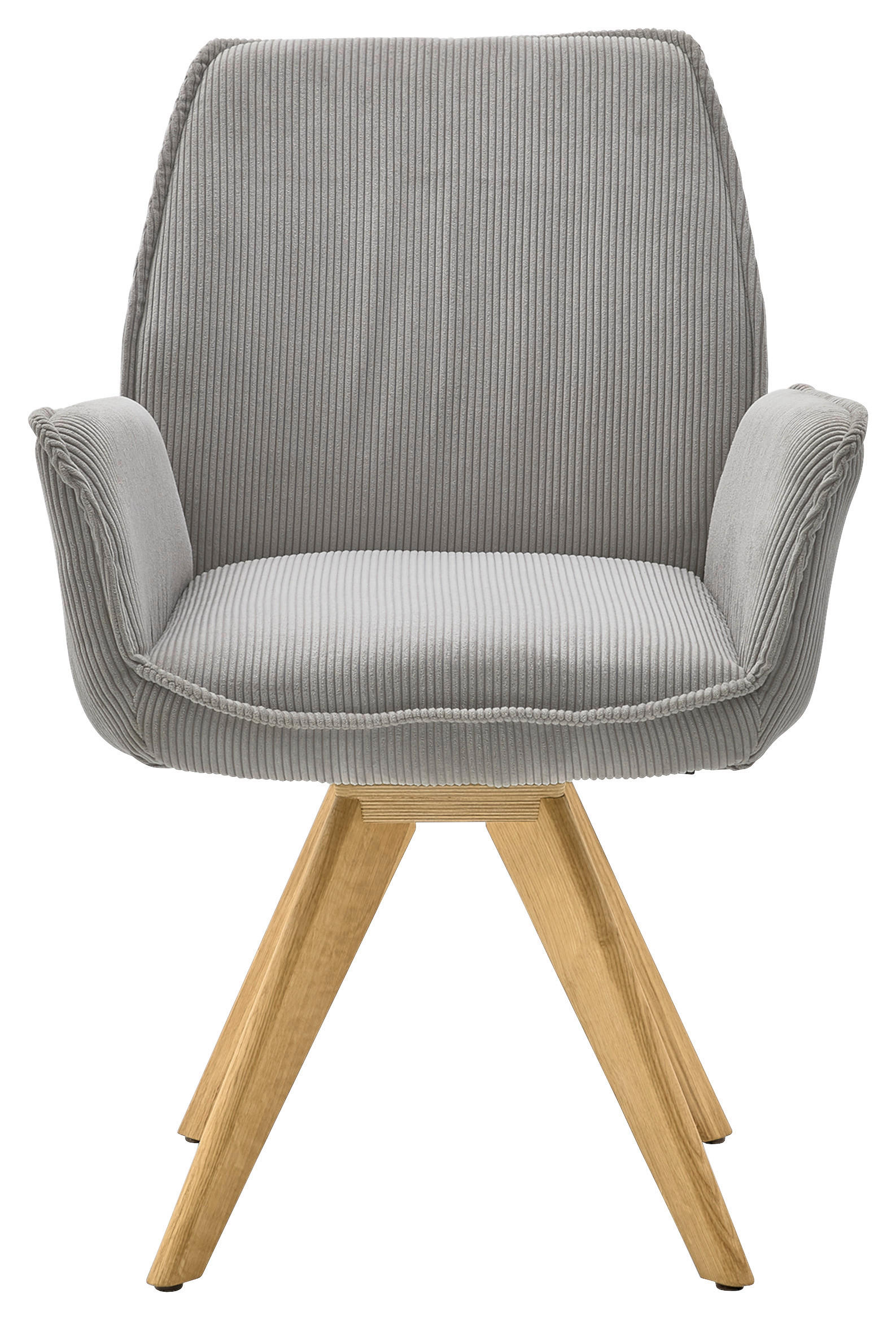 ARMLEHNSTUHL  in Cord  - Wildeiche/Eichefarben, Design, Holz/Textil (63/91/65cm) - Musterring