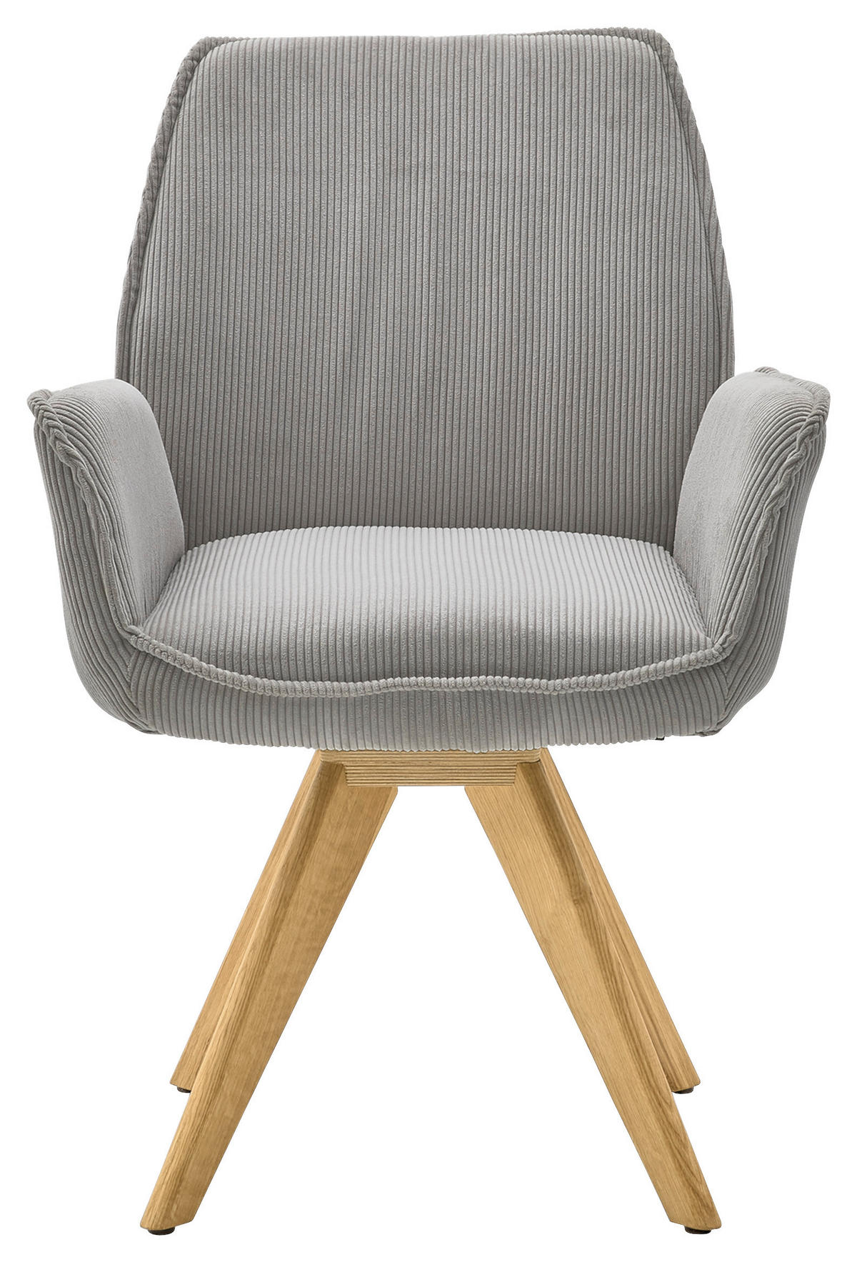 ARMLEHNSTUHL  in Cord  - Wildeiche/Eichefarben, Design, Holz/Textil (63/91/65cm) - Musterring