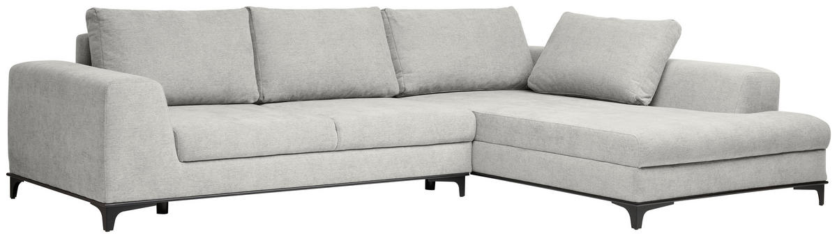 ECKSOFA inkl. Funktionen Creme Webstoff Rückenkissen, Bettkasten, Schlaffunktion, Rücken echt  - Wengefarben/Creme, Design, Holz/Textil (314/211cm) - Stylife
