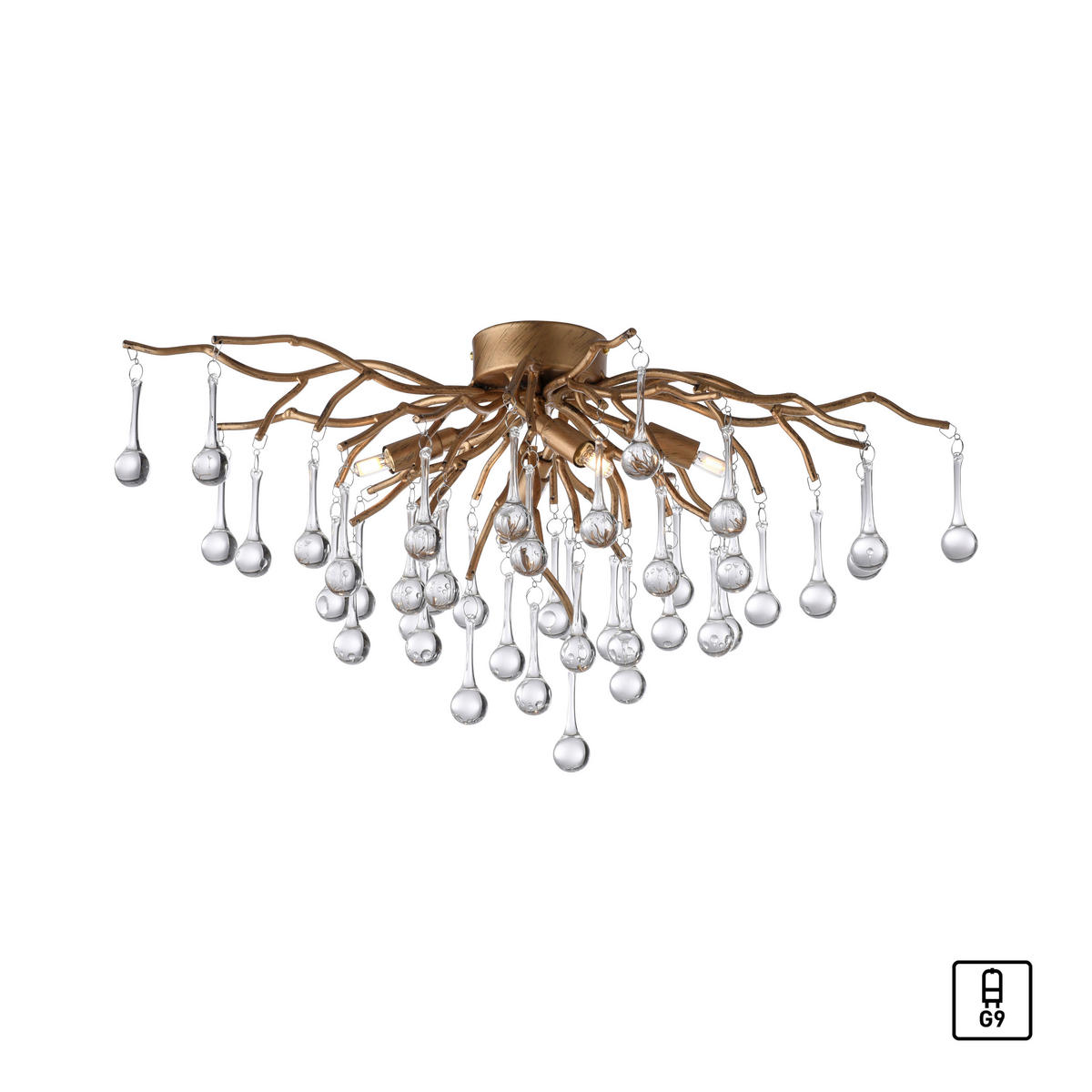 PLAFONJERA - Romantično / Seoski, metal/plastika (60/30/35cm)