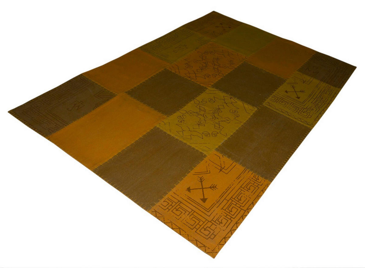 FLACHWEBETEPPICH 120/170 cm Lyrical Gelb, Multicolor  - Gelb/Multicolor, Basics, Textil (120/170cm) - Novel