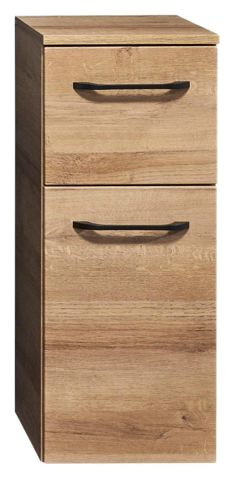 UNTERSCHRANK 30/73/33 cm   - Eichefarben/Schwarz, KONVENTIONELL, Glas/Holzwerkstoff (30/73/33cm) - Sadena