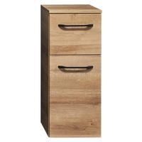 UNTERSCHRANK 30/73/33 cm   - Eichefarben/Schwarz, KONVENTIONELL, Glas/Holzwerkstoff (30/73/33cm) - Sadena