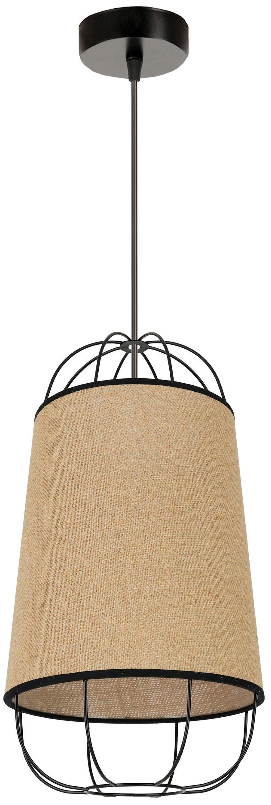 HÄNGELEUCHTE 22/102 cm   - Beige, Natur, Textil (22/102cm)