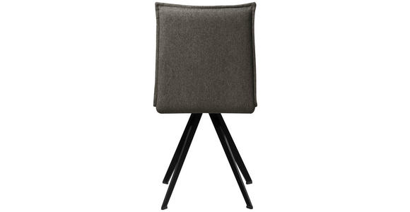 STUHL Webstoff Schwarz, Dunkelgrau Buche massiv  - Dunkelgrau/Schwarz, Basics, Holz/Textil (46/91/61cm) - Carryhome