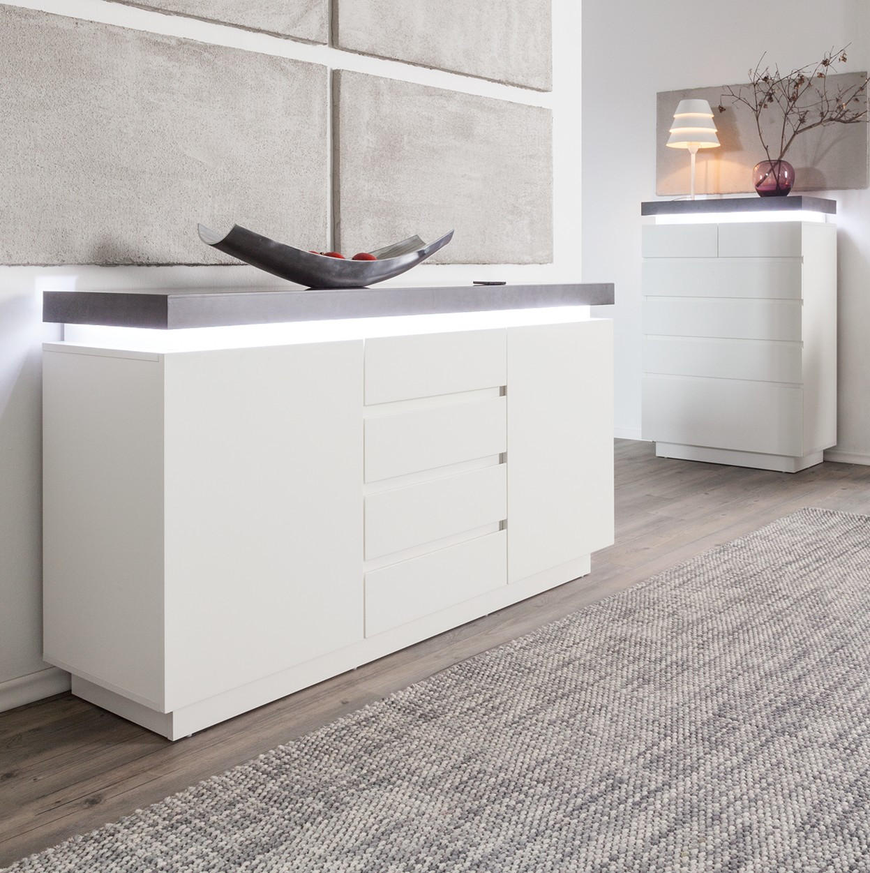 SIDEBOARD  in 150/80/40 cm  - Weiß, Design, Holzwerkstoff (150/80/40cm) - Livetastic