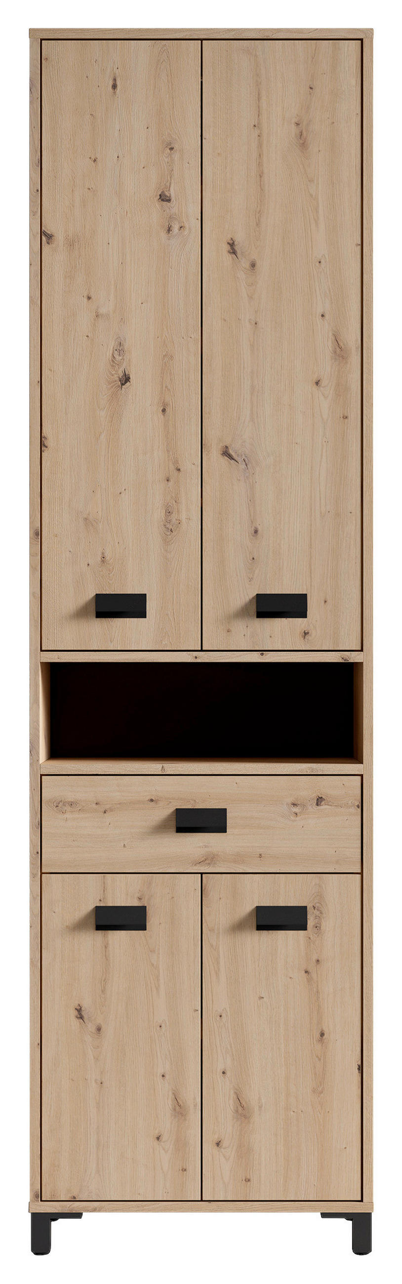 BADEZIMMER  in 114 cm  - Schwarz/Eiche Artisan, MODERN, Holzwerkstoff/Kunststoff (114cm) - MID.YOU