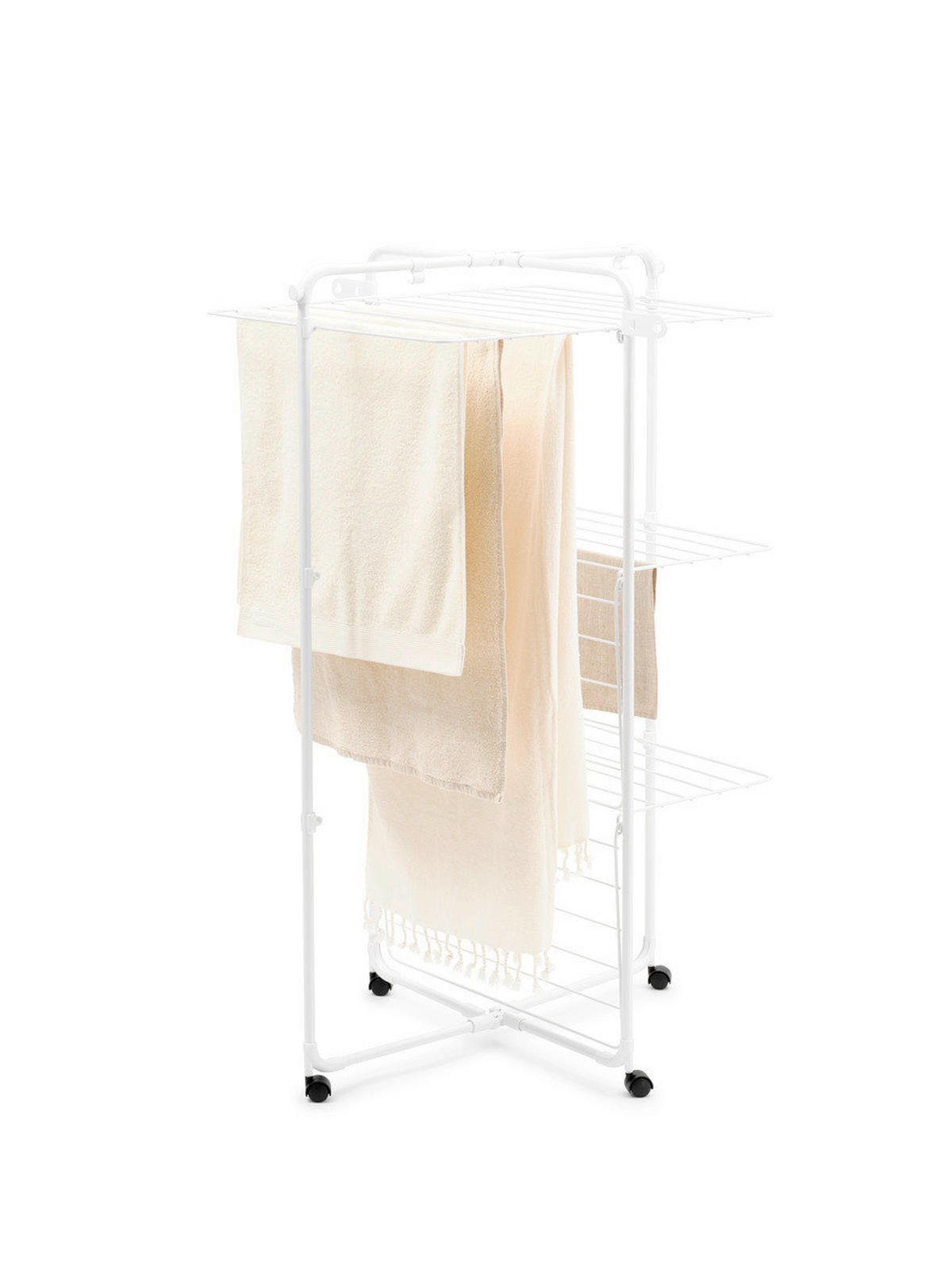 VERTIKALNA SUŠILICA ZA VEŠ - bela, Osnovno, metal (76,2/73,7/125,6cm) - Brabantia