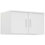 AUFSATZSCHRANK 72/43/54 cm   - Silberfarben/Weiß, KONVENTIONELL, Holzwerkstoff/Kunststoff (72/43/54cm) - Xora