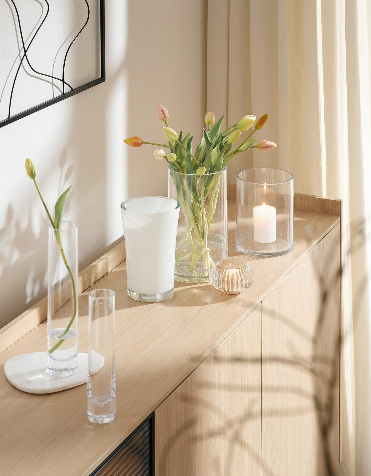 VASE 24 cm  - Transparent, Basics, Glas (5/24/5cm) - Leonardo