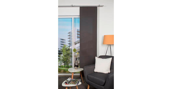 FLÄCHENVORHANG in Dunkelgrau blickdicht  - Dunkelgrau, Design, Textil (60/255cm) - Novel