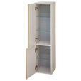 MIDISCHRANK 30/121/33 cm  - Kaschmir/Eiche Artisan, Basics, Glas/Holz (30/121/33cm) - Dieter Knoll