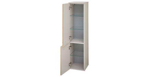 MIDISCHRANK 30/121/33 cm  - Kaschmir/Eiche Artisan, Basics, Glas/Holz (30/121/33cm) - Dieter Knoll