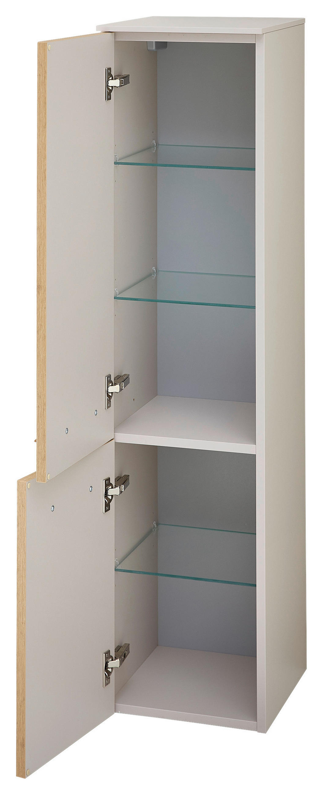 MIDISCHRANK 30/121/33 cm  - Kaschmir/Eiche Artisan, Basics, Glas/Holz (30/121/33cm) - Dieter Knoll
