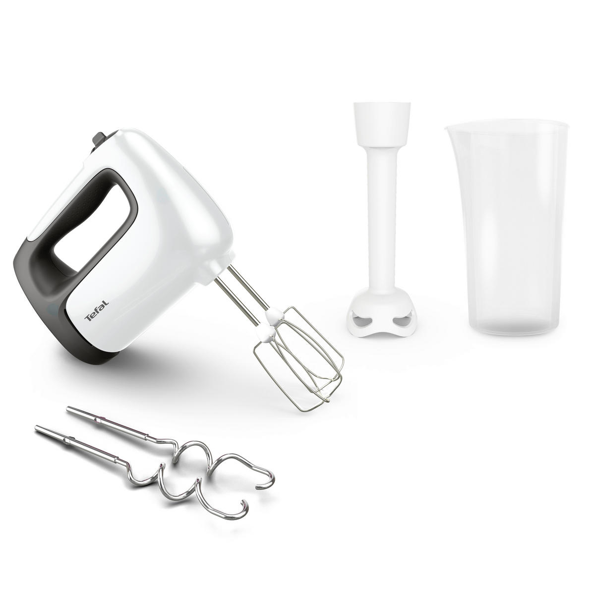 HANDMIXER  - Weiß, Basics, Kunststoff (14,4/21,7/21cm) - Tefal