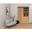 HIGHBOARD in 120/182/43 cm - Eichefarben/Schwarz, LIFESTYLE, Holzwerkstoff/Kunststoff (120/182/43cm) - Landscape