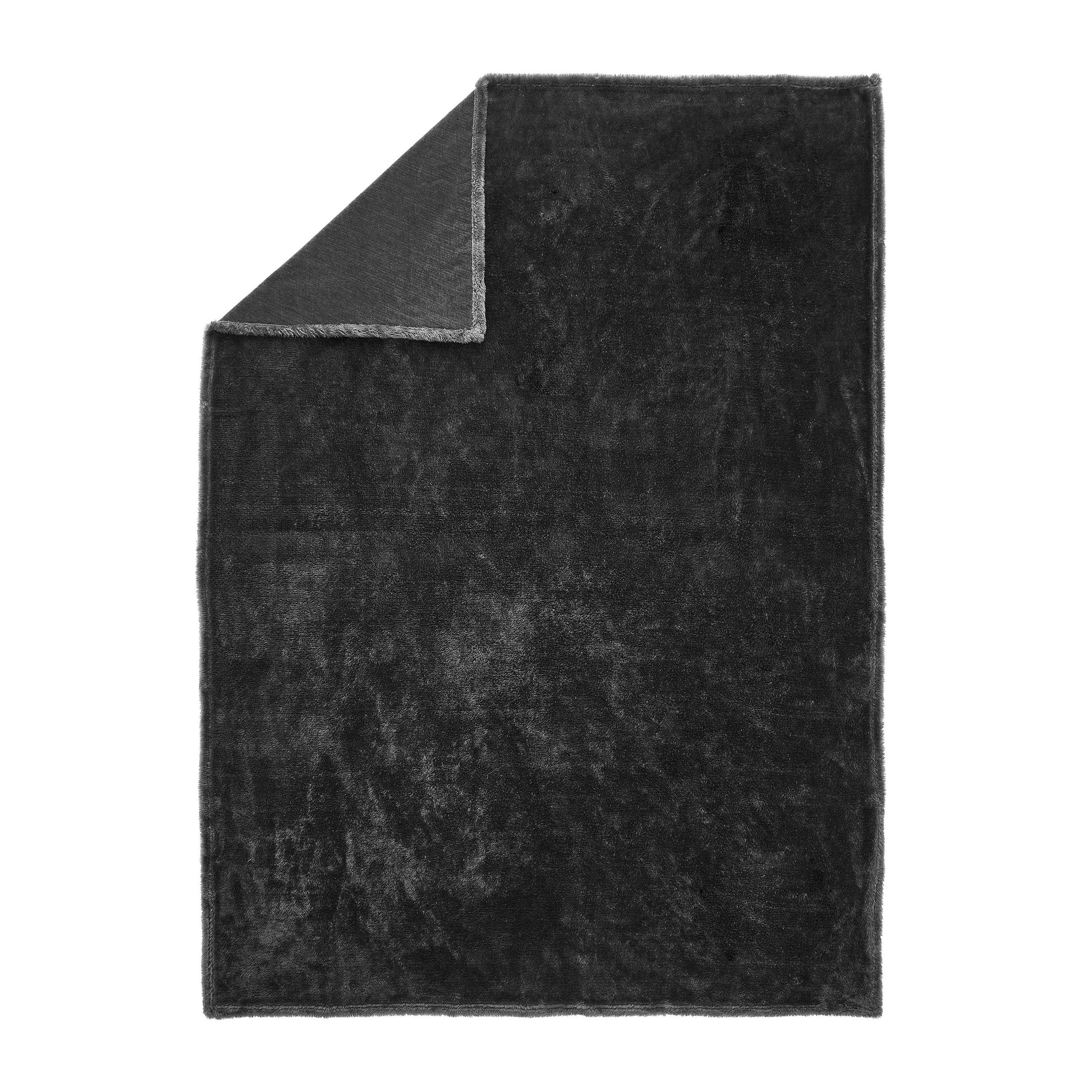 FELLDECKE Moraine 150/200 cm  - Anthrazit, KONVENTIONELL, Textil (150/200cm) - Novel