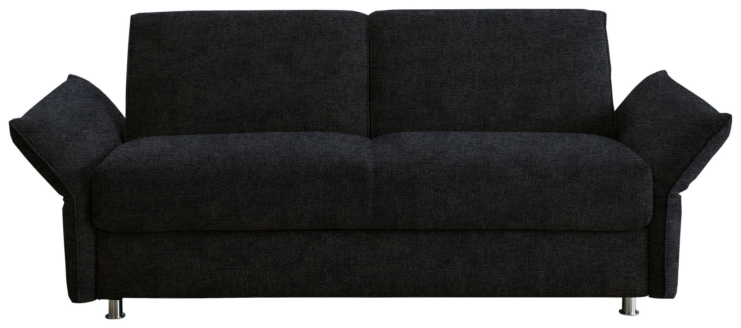 SCHLAFSOFA Flachgewebe Anthrazit Stoffauswahl, Typenauswahl, Fussart wählbar, Armteilvarianten  - Chromfarben/Anthrazit, Design, Textil/Metall (194-234/85/100cm) - Bali