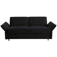 SCHLAFSOFA Flachgewebe Anthrazit Stoffauswahl, Typenauswahl, Fussart wählbar, Armteilvarianten  - Chromfarben/Anthrazit, Design, Textil/Metall (194-234/85/100cm) - Bali