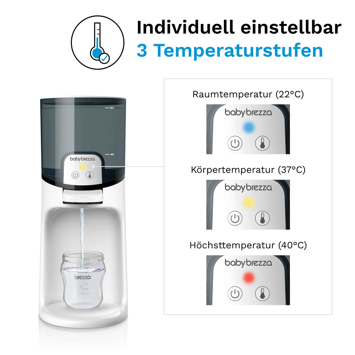 BABYNAHRUNGSZUBEREITER Instant Warmer  - Weiß, Basics, Kunststoff (19/36.7/15.7cm) - Baby Brezza