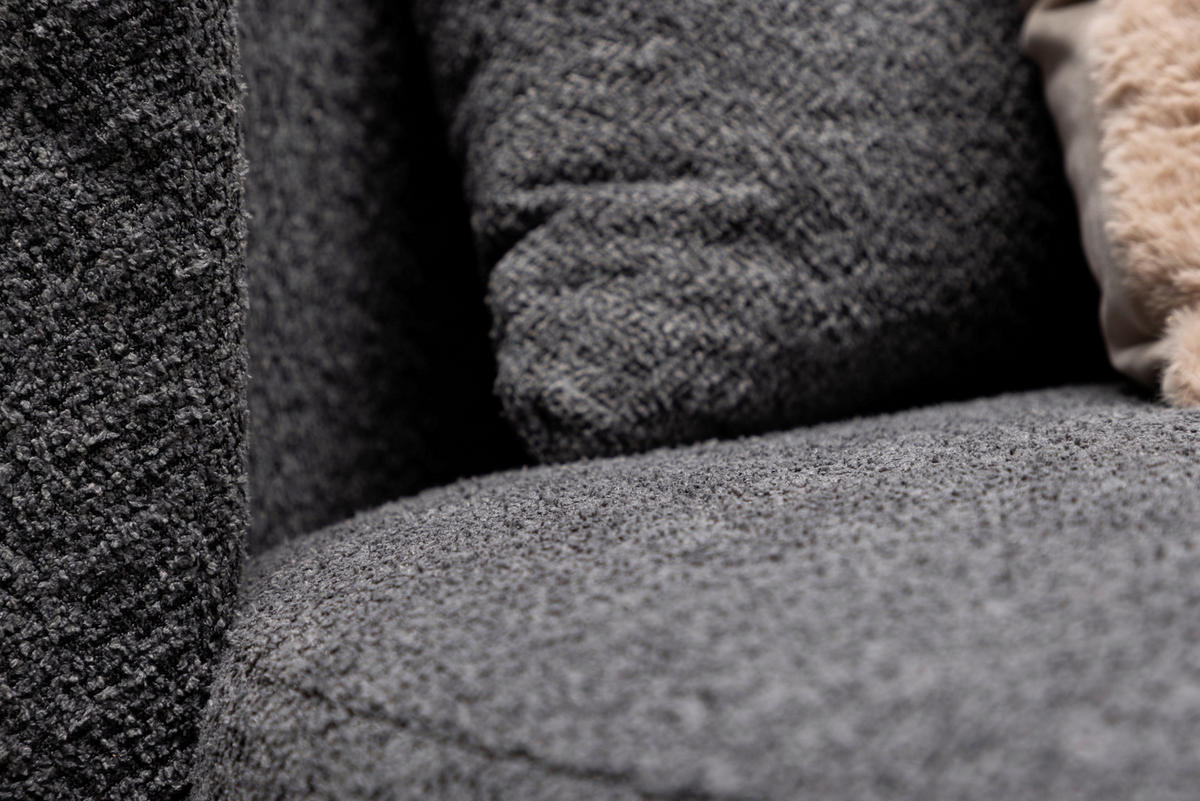 XXL-FÅTÖLJ i textil grå  - grå, Design, textil (120/72/118cm) - Livetastic